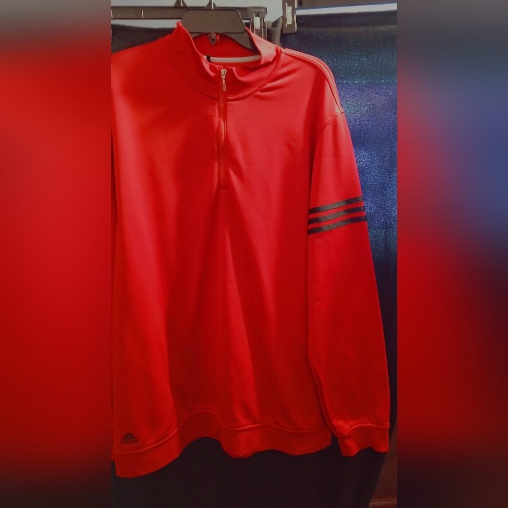 Mens Red Adidas Jacket 2XL